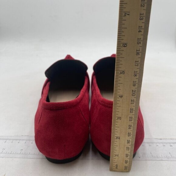 FYS Women Round Toe Flats Knotted Loafer Flats Comfortable Slip On Ballet Red - Picture 5 of 8